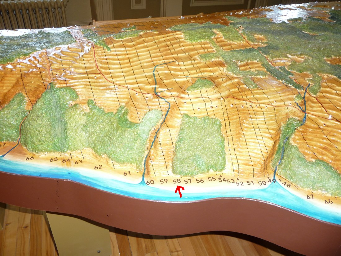 View From South Shore of Model of Ile d'Orleans, Quebec